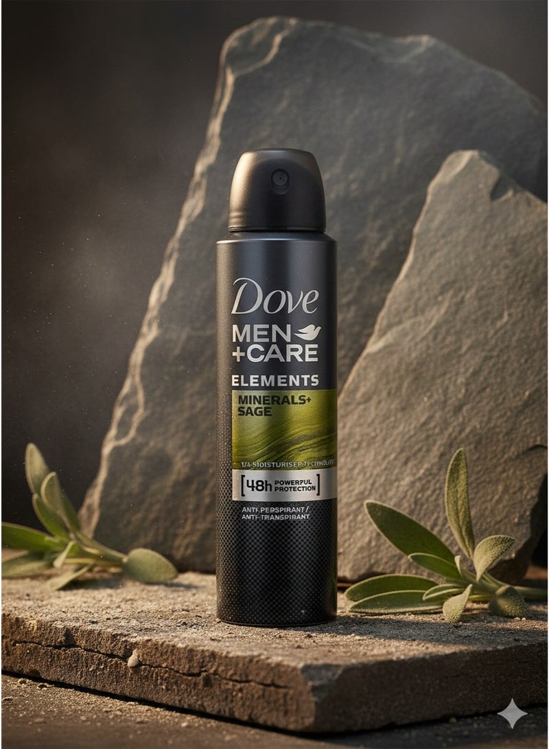 دوف بخاخ مزيل عرق دوف للرجال (Dove Men+Care) بخلاصة المعادن والميرمية (Mineral + Sage) - 250 مل - Image 2